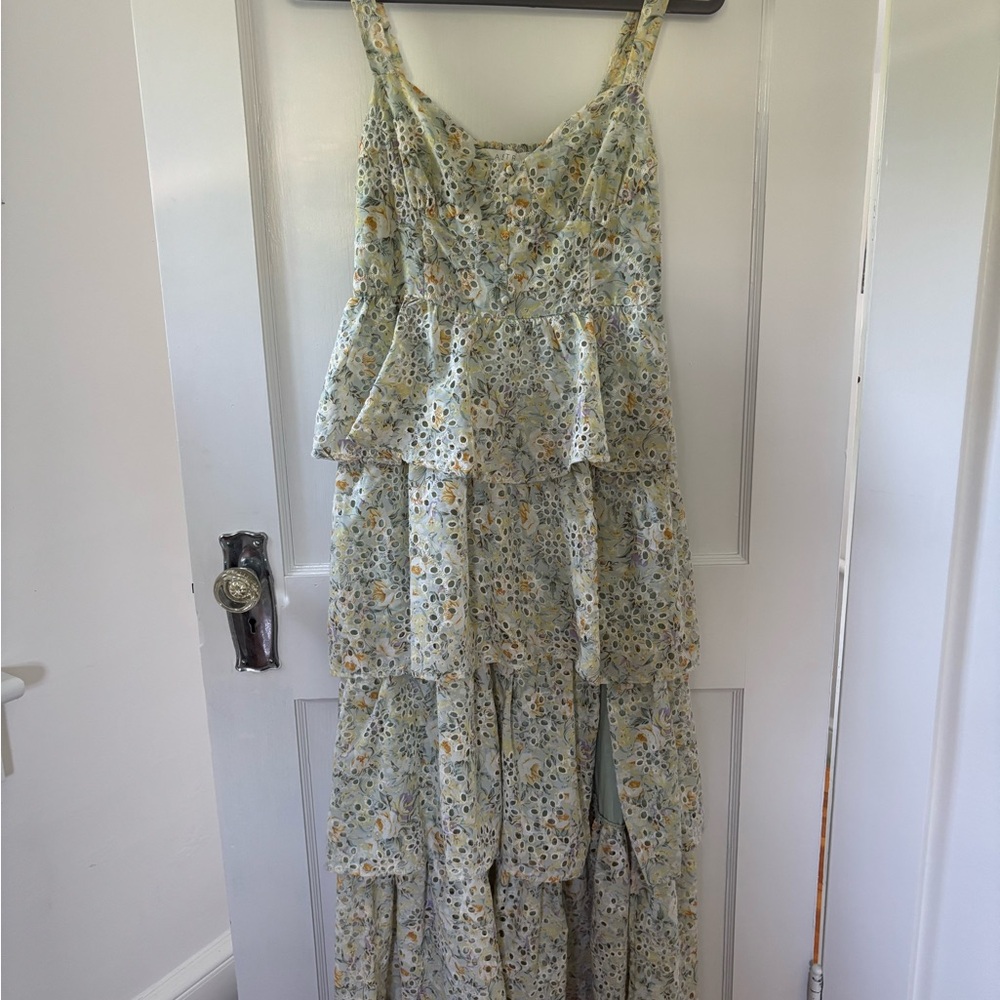 Floral Tiered Maxi Dress ASTR
